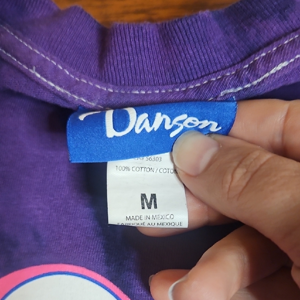Danson Purple Tie-Dye Otter Heart Graphic Tee - Picture 4 of 7